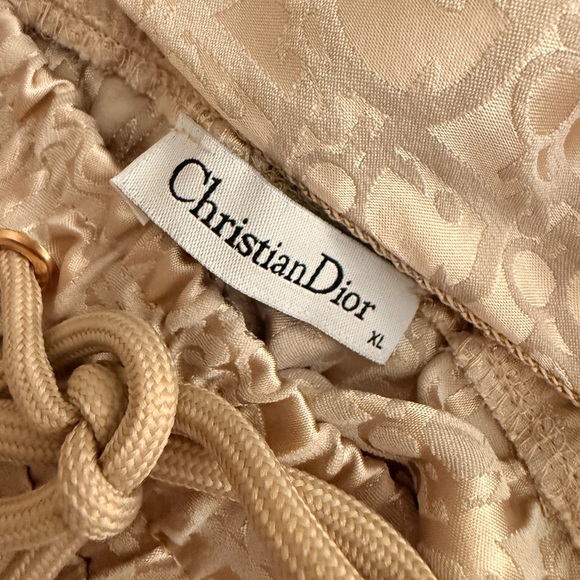 Dior Pants - VINTAGE DIOR Beige Monogram Track Pants